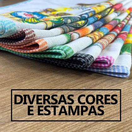 Imagem de Pano De Prato Com Viés Estampado - 10 Unidades