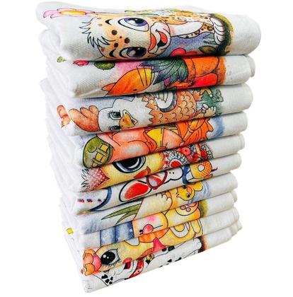 Imagem de Pano De Prato Copa Atacado Estampado Grande Kit Com 10 Peças