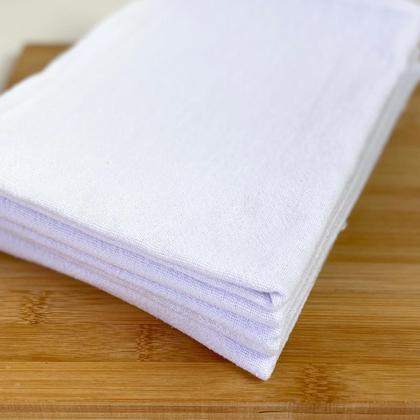 Imagem de Pano de Prato Grande Liso com Bainha 100% Algodão Kit 10 Unidades 45x70cm