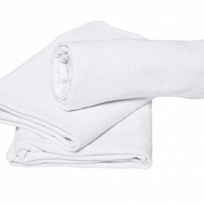 Imagem de Pano De Prato Liso Branco Kit 20 unidades.