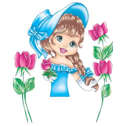 Imagem de Pano De Prato Para Fazer Saia Croche Boneca Nina Com Glitter Kit Com 5 Un.