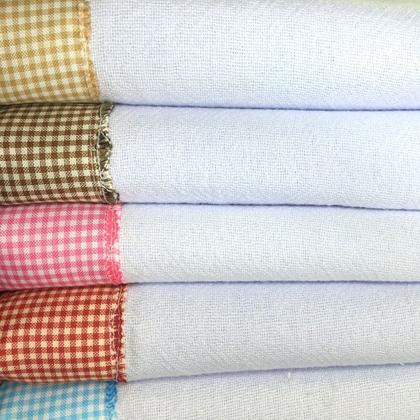 Imagem de Pano de prato pé de galinha barrado xadrez KIT C/10 peças