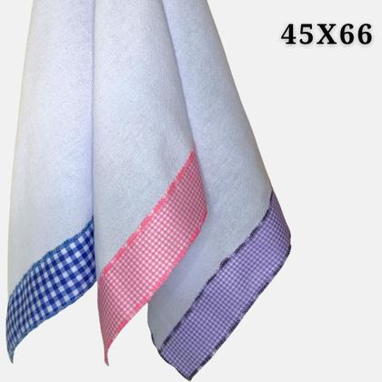 Imagem de Pano de prato pé de galinha barrado xadrez KIT C/10 peças