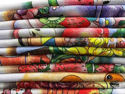 Imagem de Pano de Prato Pé de Galinha Kit com 10 Peças - Estampas Sortidas