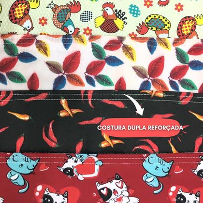 Imagem de Pano De Prato Premium Bordado Ingles Kit C/ 10