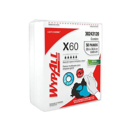 Imagem de Pano Multi Uso Para Limpeza Geral Wypall X60 50 Folhas