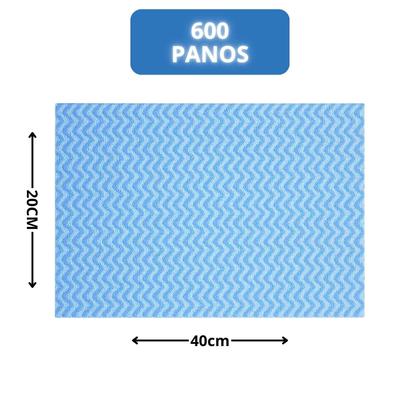 Imagem de Pano Multiuso Perfex 20cm X 40cm 600 Panos Rolo Econômico