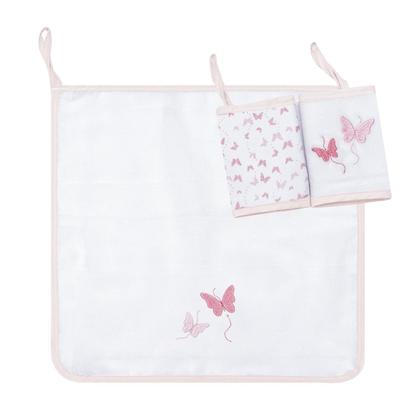 Imagem de Pano Paninho De Boca Bebê Bordado Com Prendedor De Chupeta C/3 un. - Papizinha