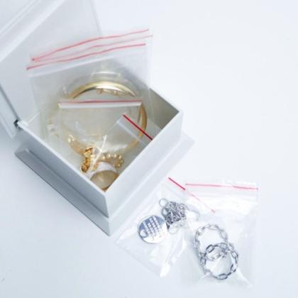 Imagem de Pano Porta Joias Kit 70pçs SemiJoias FOLHEADO Ouro18k e Prata