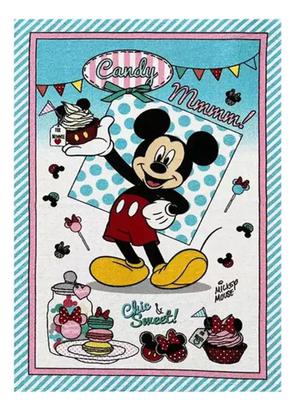 Imagem de Pano Prato Felpudo Döhler Mickey Minnie Colorido 45 x 65 cm