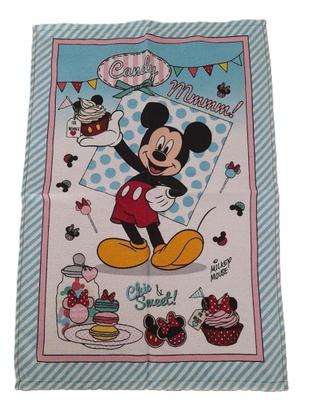 Imagem de Pano Prato Felpudo Döhler Mickey Minnie Colorido 45 x 65 cm