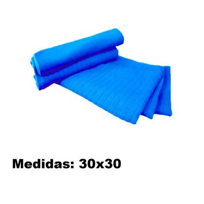 Imagem de Pano Super Macio Para Limpeza De Moveis Sem Riscar 30x30 azul