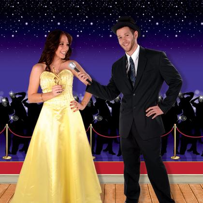 Imagem de Panos de fundo fotográficos Beistle Starry Sky Wall 4x9m 2 peças