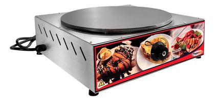 Imagem de Panquequeira Elétrica Máquina Para Crepe Frances Crepeira Disco 37cm