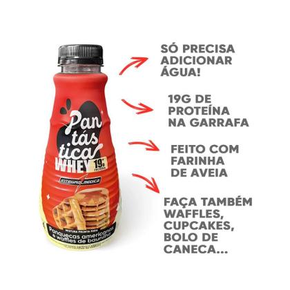 Imagem de Pantástica Whey Protein Baunilha 100g Mistura De Panqueca e Waffles 