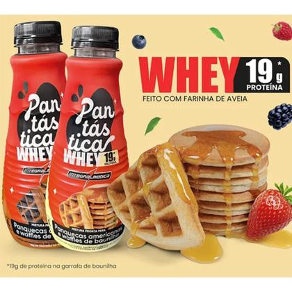 Imagem de Pantástica Whey Protein Baunilha 100g Mistura De Panqueca e Waffles 