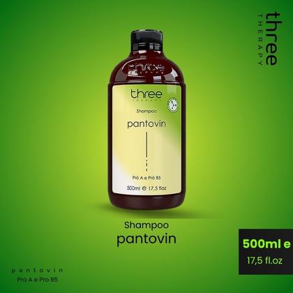 Imagem de Pantovin Kit Shampoo e Máscara de 500g e Tônico Antiqueda e Crescimento Capilar Acelerado Three Therapy