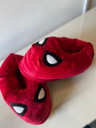 Imagem de Pantufa 3D do Aranha adulto e infantil