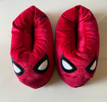 Imagem de Pantufa 3D do Aranha adulto e infantil