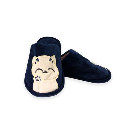 Imagem de Pantufa Chinelo para Dormir Gatinho com 4 Cores e 3 Tamanhos