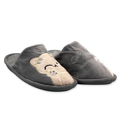 Imagem de Pantufa Chinelo para Dormir Gatinho com 4 Cores e 3 Tamanhos