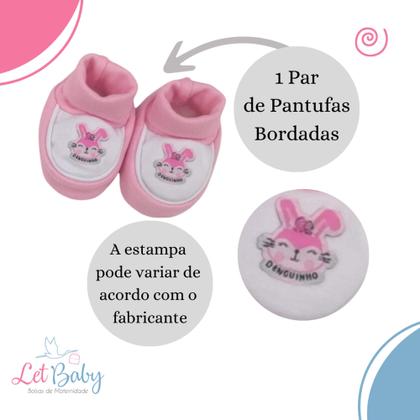 Imagem de Pantufa de bebe infantil + luvinha + touca várias cores