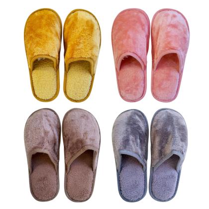 Imagem de Pantufa de Pelúcia Fofa Macia Chinelo Para Frio Inverno