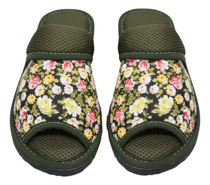 Imagem de Pantufa Feminina Aberto Na Frente Chinelo Casa Tecido