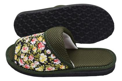 Imagem de Pantufa Feminina Aberto Na Frente Chinelo Casa Tecido