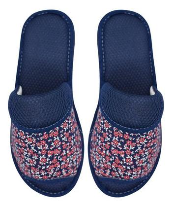 Imagem de Pantufa Feminina Aberto Na Frente Chinelo Casa Tecido