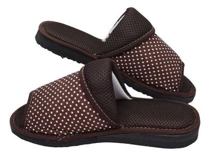 Imagem de Pantufa Feminina Aberto Na Frente Chinelo Casa Tecido