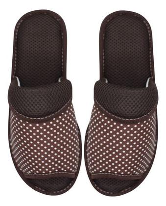 Imagem de Pantufa Feminina Aberto Na Frente Chinelo Casa Tecido