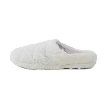 Imagem de Pantufa Feminina Europa Chinelo Peludo Off White 000763