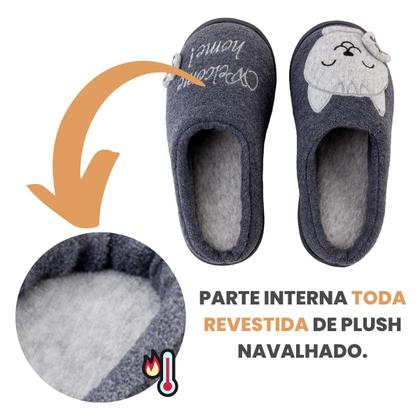 Imagem de Pantufa Gatinho Feliz Adulta e Infantil Chinelo de Quarto Super Fofinho e Resistente do 27 até 46