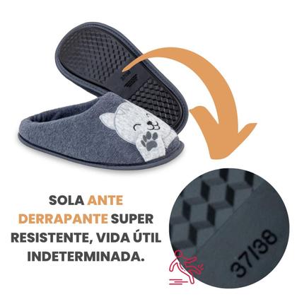 Imagem de Pantufa Gatinho Feliz Adulta e Infantil Chinelo de Quarto Super Fofinho e Resistente do 27 até 46
