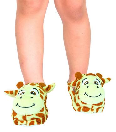 Imagem de Pantufa Infantil Antiderrapanete Bichinhos Girafa Menina/menino