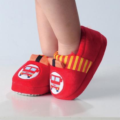 Imagem de Pantufa Infantil Antiderrapante Menino Bebe Bombeiro Pimpolh