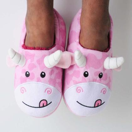 Imagem de Pantufa Infantil Menina Play Vaquinha Pimpolho
