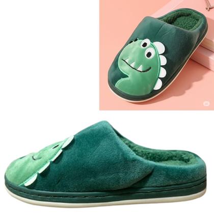 Imagem de Pantufa Infantil Menino 3D Dinossauro emborrachada Quentissima