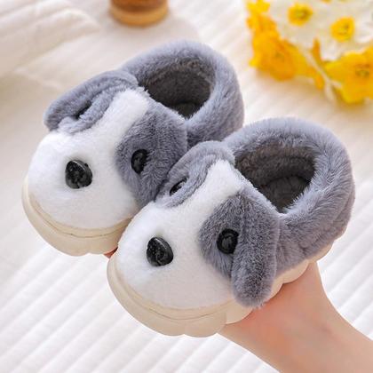 Imagem de Pantufa Infantil Meninos Cachorrinho Antiderrapante 20 Ao 38