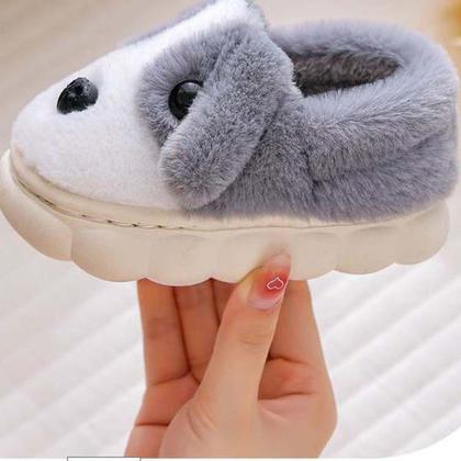 Imagem de Pantufa Infantil Meninos Cachorrinho Antiderrapante 20 Ao 38