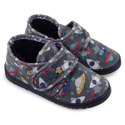 Imagem de Pantufa Infantil Meninos Specht Foguete Cinza - 1036