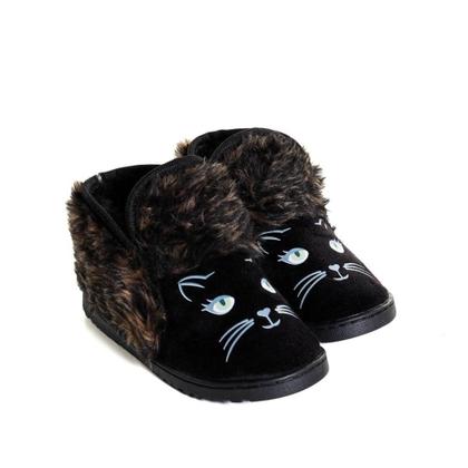 Imagem de Pantufa Infantil Specht Gato Preto