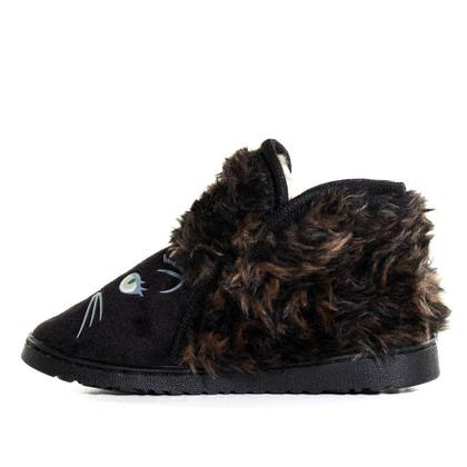 Imagem de Pantufa Infantil Specht Gato Preto