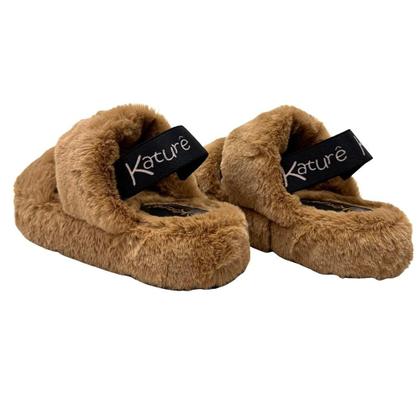 Imagem de Pantufa Katurê Slide em Pelo com Elástico