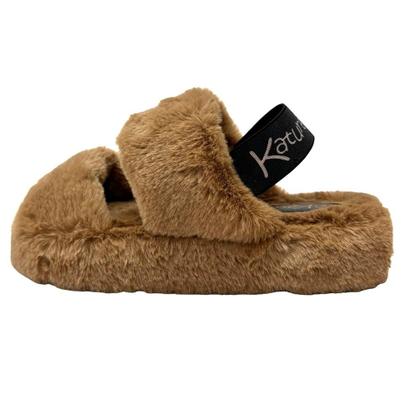 Imagem de Pantufa Katurê Slide em Pelo com Elástico