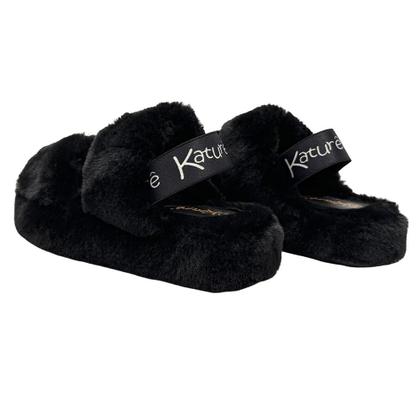 Imagem de Pantufa Katurê Slide em Pelo com Elástico