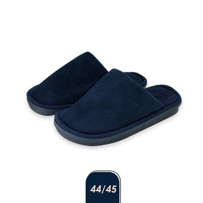 Imagem de Pantufa Masculina Lisa Azul 44/45