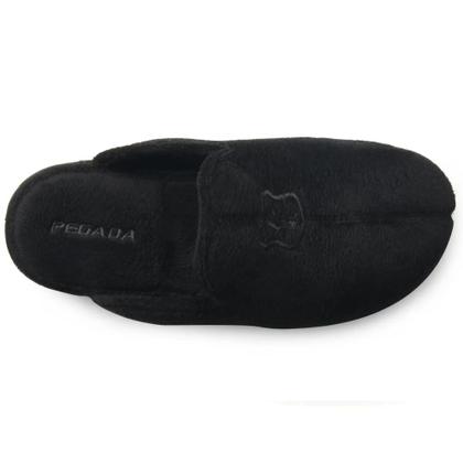 Imagem de Pantufa Pegada Unissex em Tecido atoalhado preto 166001-03