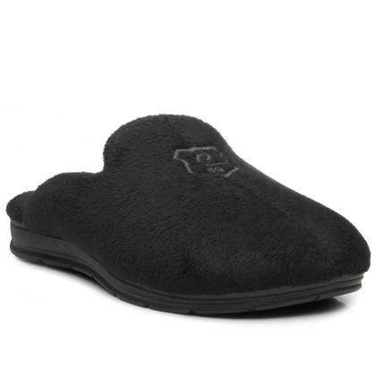 Imagem de Pantufa Pegada Unissex em Tecido atoalhado preto 166001-03